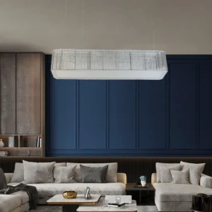 إضاءة كلاسيكية فضية — 3 إضاءات، 42 واط، مقاس 80 سم