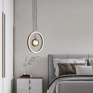 Modern black chandelier - 3 lights - 48 watts