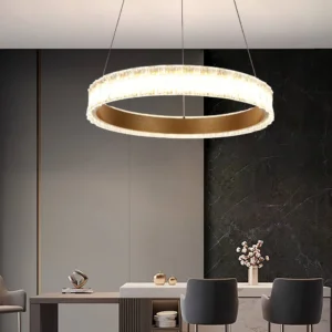 نجف مودرن ذهبي 3 إضاءات، 48 واط، قطر 40 سم