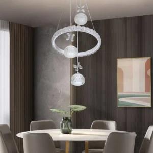 أبليك حائط مودرن أبيض — 3 أوضاع إضاءة، 48 واط