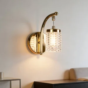 أبليك حائط مودرن ذهبي — 3 إضاءات، 5 واط