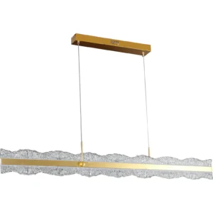 أبليك حائطي مودرن ذهبي - 3 مصابيح، 55 واط