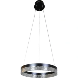 إضاءة معلقة مودرن سوداء — 3 إضاءات، 55 واط