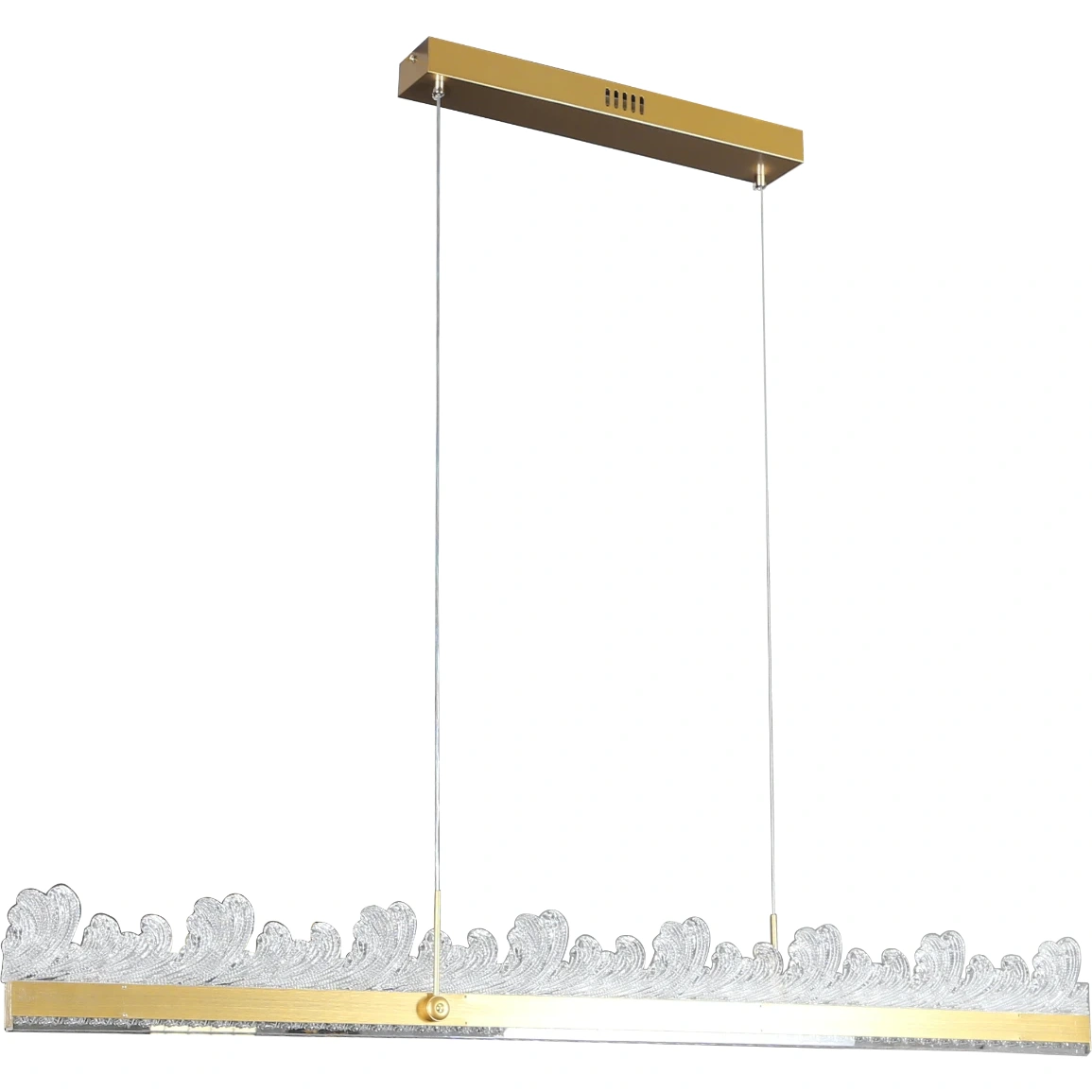 نجفة معلقة مودرن ذهبية - 3 إضاءات، 55 واط، طول 1200 مم