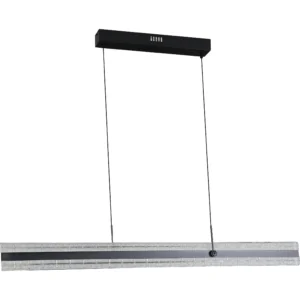 نجفة مودرن سوداء — 3 أضواء، 55 واط، طول 1200 مم