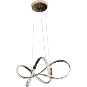 ثريا معلقة مودرن بلون ذهبي — 3 إضاءات، 55 واط