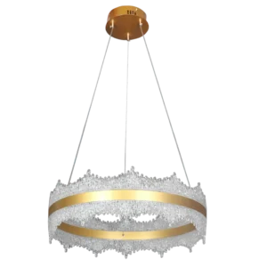 مصباح معلق مودرن ذهبي — 3 إضاءات، 55 واط، قطر 400 ملم