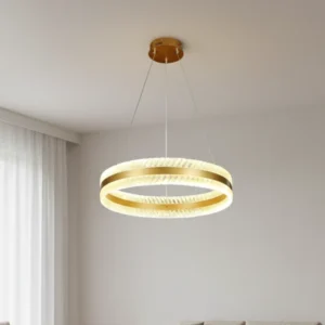 مصباح معلق مودرن ذهبي — 3 إضاءات، 55 واط، مقاس 400 ملم