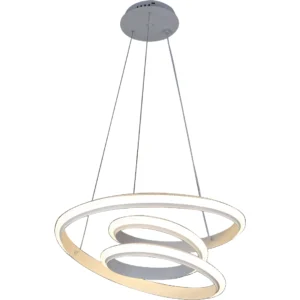 Modern white pendant light — 3 lighting modes, 60 watts