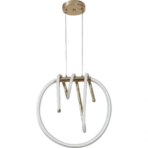 Modern gold wall sconce — 3 lights, 60 watts