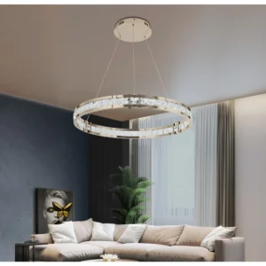 نجف مودرن ذهبي بلون الإنارة، 3 إضاءات، 60 واط، قطر 80 سم