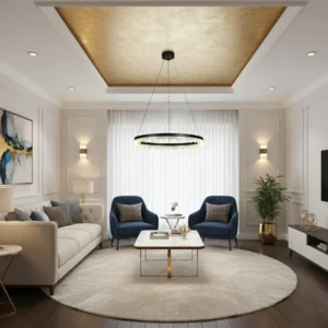 نجفة معلّقة مودرن باللون الأسود — 3 أوضاع إضاءة، 60 واط، مقاس 800 مم