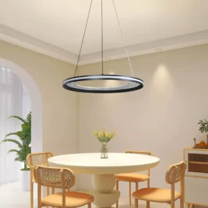 نجفة معلّقة مودرن أسود — 3 إضاءات، 65 واط