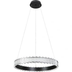 ثريا معلّقة مودرن باللون الأسود — 3 مصابيح، 65 واط