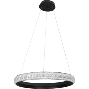 نجفة معلقة مودرن سوداء — 3 مصابيح، 65 واط