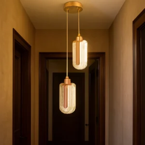 Modern gold wall sconce — 3 x 7W bulbs