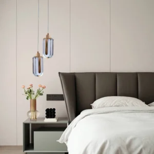 Modern gold wall sconce — 3 lights, 7 watts