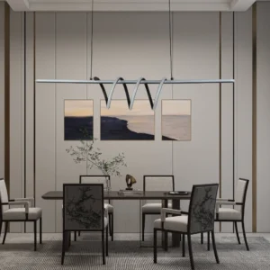 نجف مودرن أسود بثلاث مصابيح (3×75 واط) مرخّص