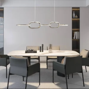 أبليك حائط مودرن ذهبي — 3 إضاءات، 75 واط