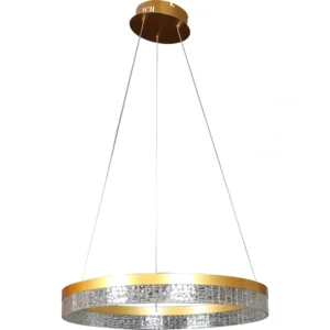 مصباح معلق مودرن ذهبي — 3 إضاءات، 75 واط