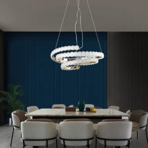 ثريا معلقة مودرن باللون الذهبي — 3 إضاءات، 75 واط