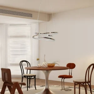 نجفة معلّقة مودرن ذهبي — 3 لمبات × 75 واط