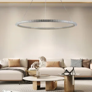 ثريا مودرن ذهبية 3 إضاءات — إجمالي 85 واط — قطر 600 مم