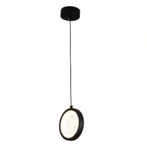 Modern black pendant lamp — 3 lights, 9 watts