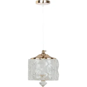 Modern single wall sconce in gold — 3 lights, 9 watts