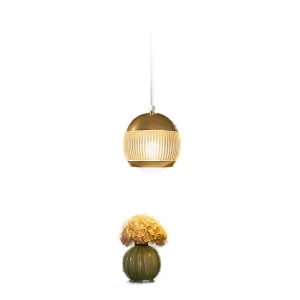 Modern gold pendant light — 3 lights, 9 watts (single)