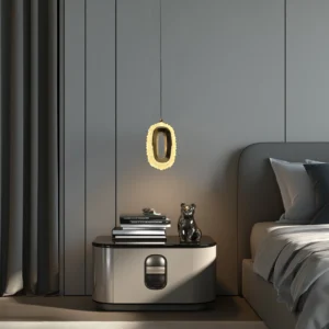 Modern wall lamp in gold color — 3 x 9 watt bulbs (single piece)