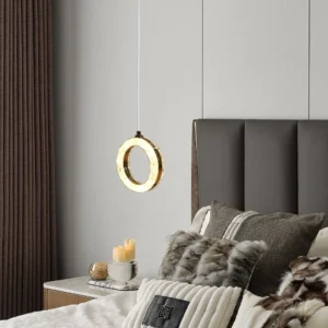 Modern gold pendant lamp — 3 lighting modes, 9 watts