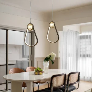 Modern gold-plated pendant — 3 lighting modes, 9 watts