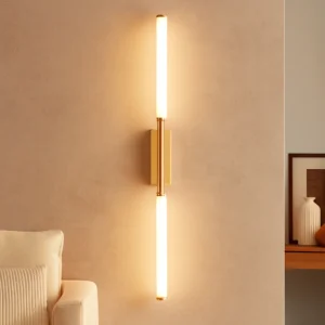 إضاءة حائط مودرن ذهبية — 3 مصابيح، 9 واط، طول 750 مم