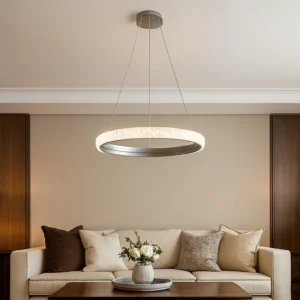 مصباح معلق مودرن فضي — 3 مستويات إضاءة، 95 واط