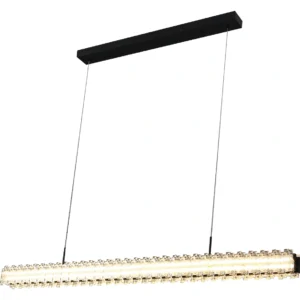 نجفة معلقة مودرن سوداء — 3 إضاءات، 95 واط