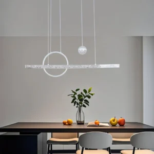 مصباح معلق مودرن أبيض — 3 درجات إضاءة، 95 واط