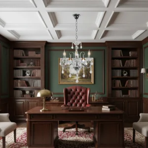 نجف مودرن بتصميم شمعدان فضي بزجاج شفاف — 3 لمبات بمقبس E14