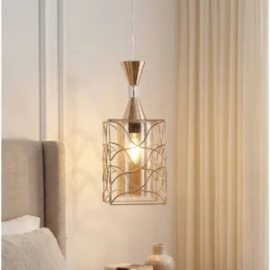 Modern gold pendant lamp (3 x E27)