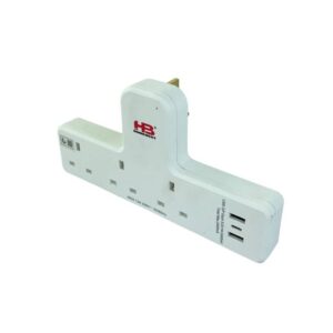 موزع جداري 3 فتحات — HB-AU313USB-3USB