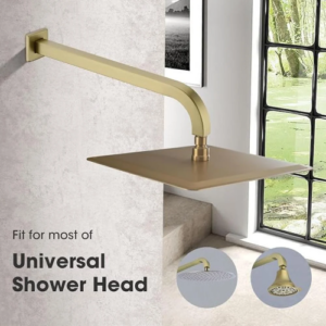 ذراع جداري لرأس دش مطري مربع بطول 30 سم — أوريسا (ذهبي)