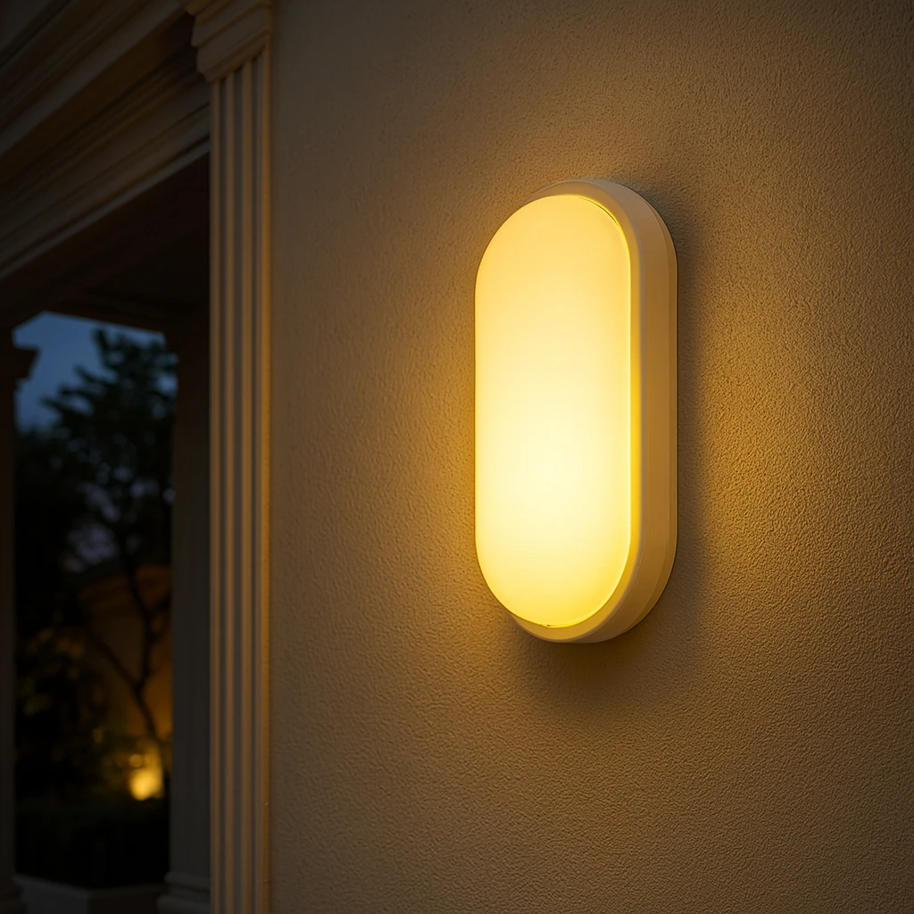 كشاف بيضاوي 30 واط إضاءة صفراء سادة