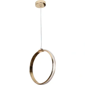 أبليك حائطي مودرن دائري ذهبي — 30 سم، 20 واط، ثلاث درجات لون إضاءة