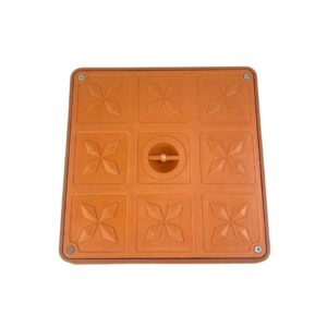 غطاء تفتيش بلاستيكي 30×30 أحمر