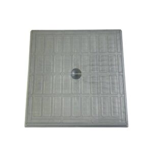 غطاء تفتيش بلاستيكي 30×30 — رمادي