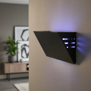 مصيدة حشرات جدارية لاصقة (ناموسية) بغطاء أسود وآمنة — 30 واط