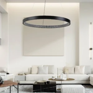 نجفة مودرن أسود بثلاثة مصابيح — 30 واط — قطر 40 سم