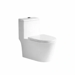 Halfer Ceramic Toilet Seat — 30 cm, White