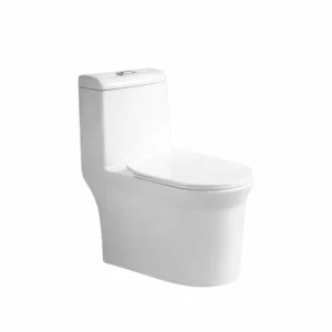 Halfer Western-style floor toilet seat — 30 cm, white