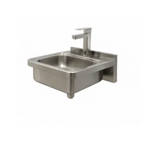حوض مغسلة جداري مربع من ستانلس ستيل 304 بتصميم عصري